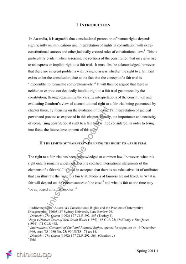 Essay Paper on Australian Constitution